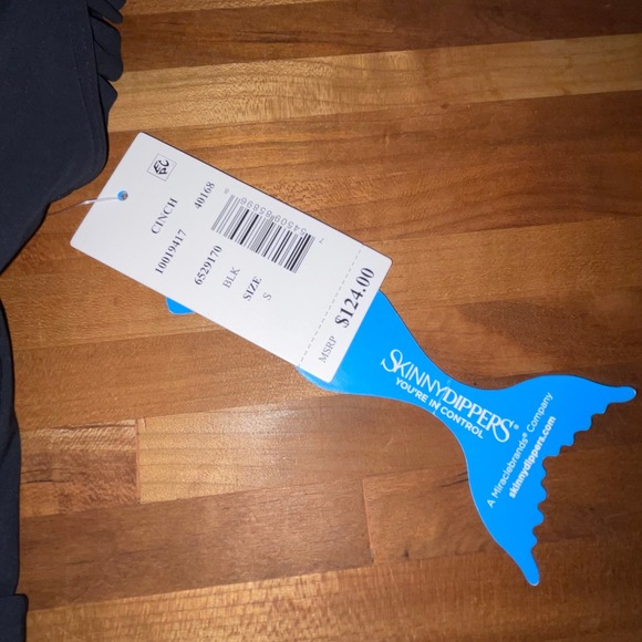 Skinny Dippers Womens Jelly Beans Cinch One-Piece black Small - Picture 5 of 7